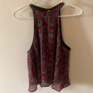 Geometric Blouse.Loose Fitting